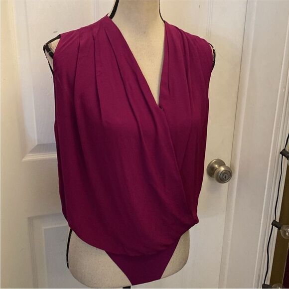 Pinko Vibrant Purple Sleeveless Bodysuit, US2 - Picture 4 of 11